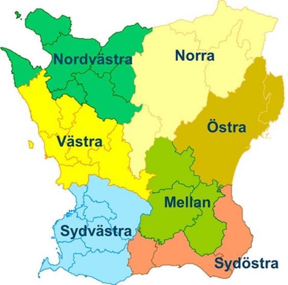 Utvärdering ekogårdar inom Greppa Näringen i Fördelning inom länet Det finns 97 ekogårdar i med mer en balans så att det går att titta på eventuella förändringar.