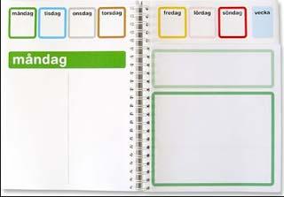 Hatten Förlag AB S 16235 Kalender Lilla Idagboken A 5, halvår inkl datumetiketter* S 34371