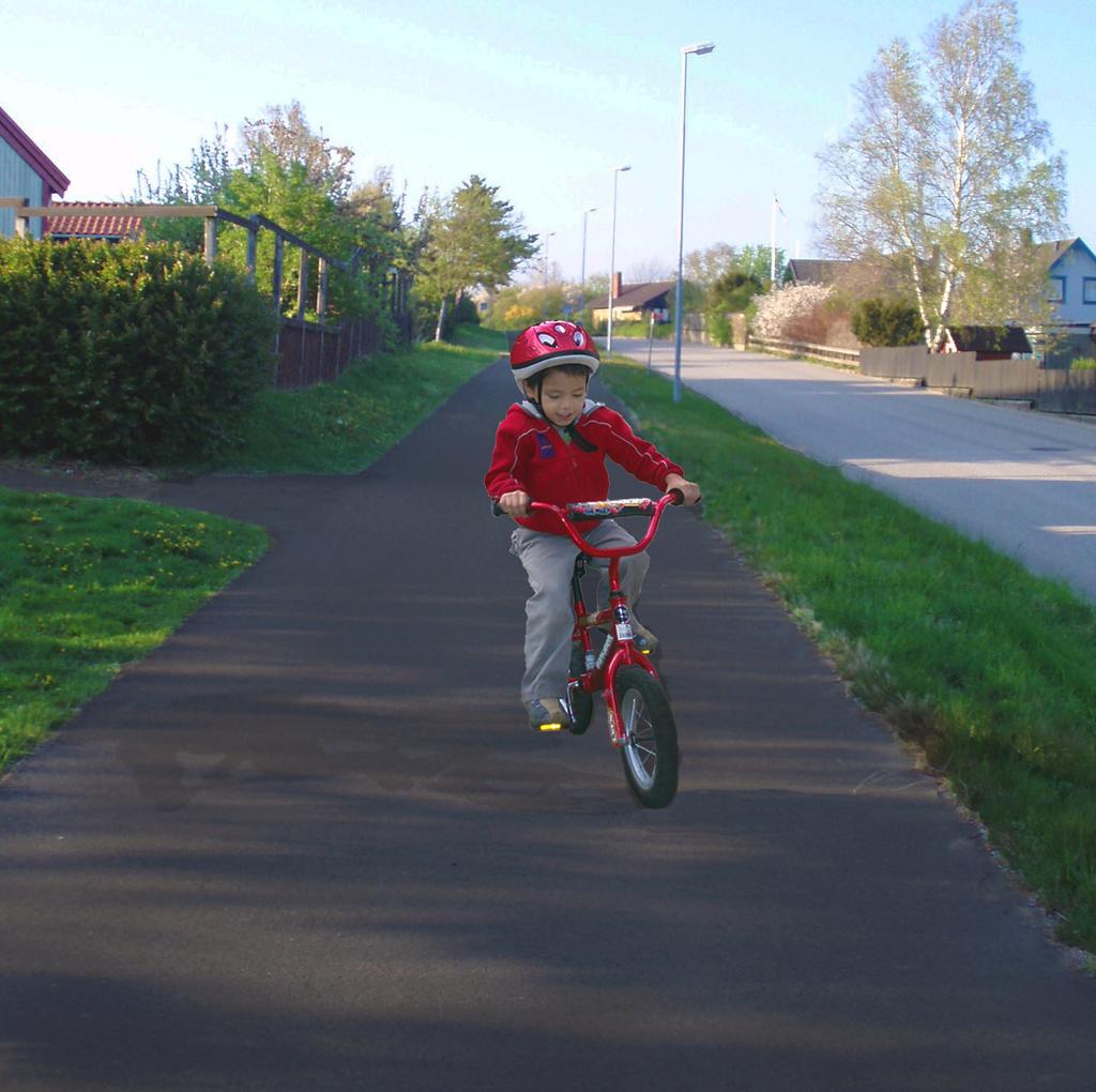 30 Handlingsplan 2016-2020 Skola och fritid Målbild: Cykla säkert och tryggt År 2020 har testprojektet Skolreseplaner lett till bättre kunskap om brister längs barns väg till skolan och en bättre