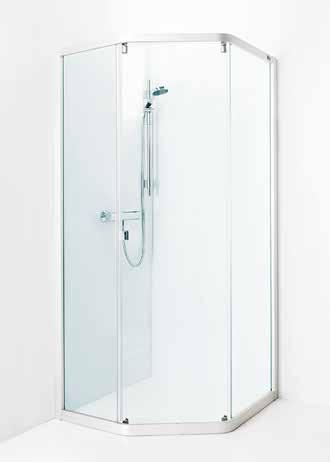 IDO SHOWERAMA 8-3 DUSCHHÖRNA IDO Showerama 8-3 är en klassisk och elegant duschhörna med skjutdörrar, utrustad med en justerbar golvprofil, som hindrar vattnet från att rinna ut från duschen.
