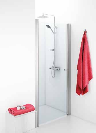 IDO SHOWERAMA 10-0 NISCHDUSCH Showerama 10-0 är en nischdusch med rakt glas. Det finns ingen sockel vilket gör duschen enkel att använda även för rörelsehindrade.