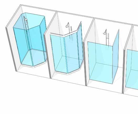 IDO Showerama duschlösningar finns med 6 olika glasalternativ. Välj det glas som bäst passar din personliga stil och ditt badrum.