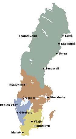 Almegas kontor Norr Luleå/Skellefteå/Sundsvall/Umeå Mitt