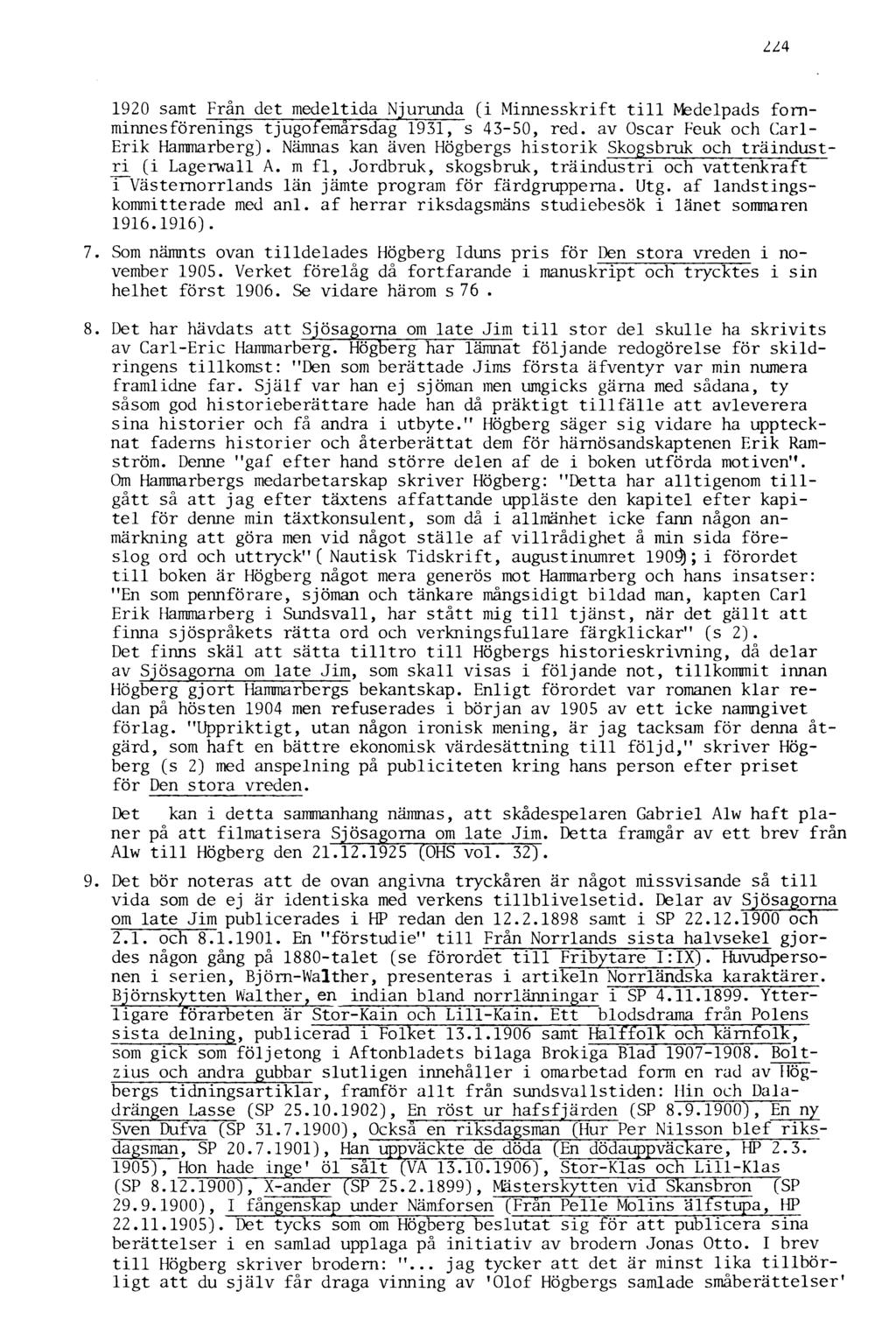 IL 4 1920 samt Från det medeltida Njurunda (i Minnesskrift till Medelpads fornminnesförenings tjugofemårsdag 1931, s 43-50, red. av Oscar Feuk och Carl- Erik Hammarberg).