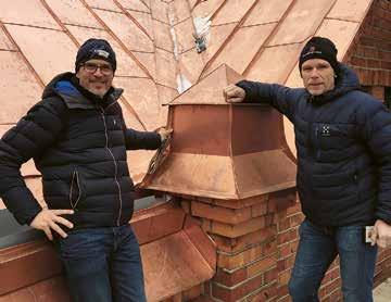 Roger Kölborg, VD på Plåtpartner berättar att uppdraget är helt unikt och att de kanske aldrig får möjlighet att arbeta på ett liknande tak igen.