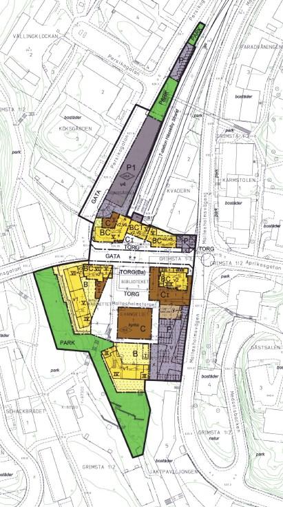 Detaljplanen Genomförandebeslut för detaljplanen togs i exploateringsnämnden 2007-12-13. Den nya bebyggelsen uppförs på mark som Skanska ägde samt på mark Staden ägde.