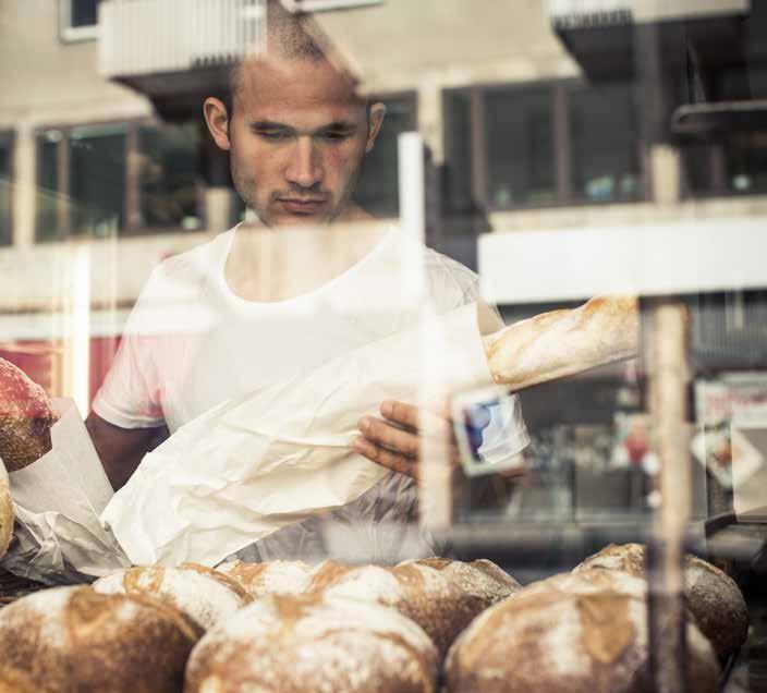 Området LEVANDE STADSKVARTER Service och shopping I sjöstaden kan du flanera mellan mysiga småbutiker.