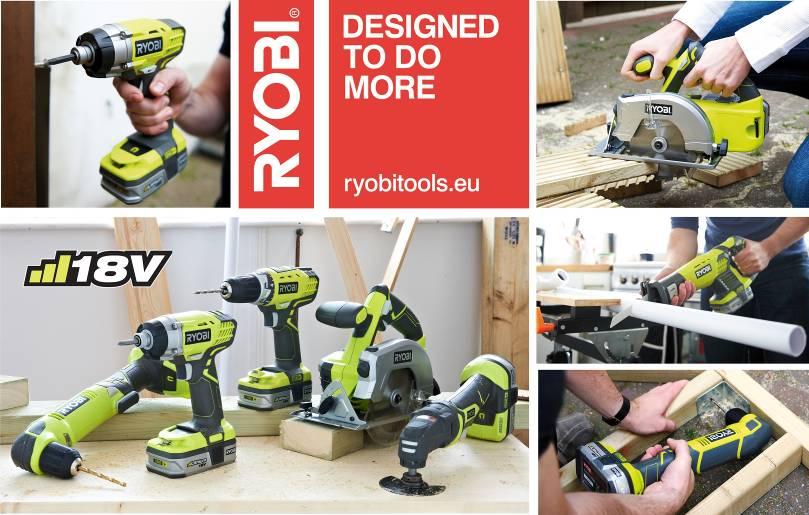 20 januari 2012 6 nya tillskott till RYOBI One Plus 18 volt serien RYOBI One Plus är en unik verktygsserie där samma 18 volt batteri och laddare