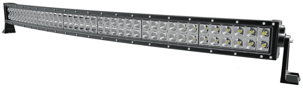 LED extraljusramper kurvade, 3 W dioder U-SERIEN Kurvade extraljusramper i