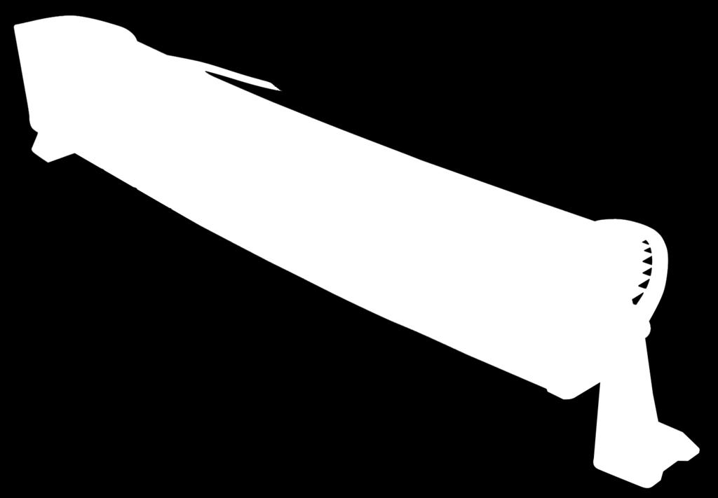 Rampen finns i längderna 625 mm, 882 mm, 1140 mm och 1340 mm (mått utan