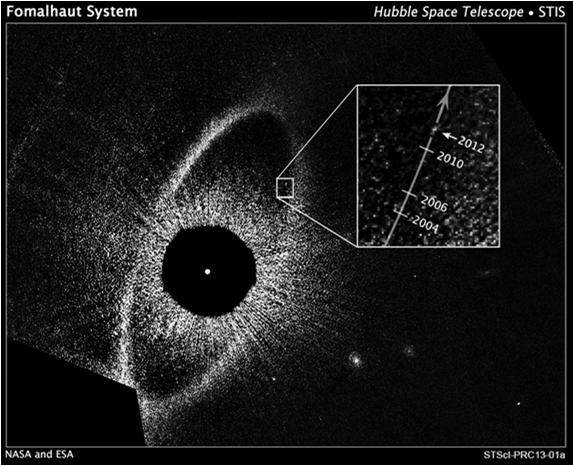 Måste blockera ljuset från stjärnan för att se dem Fomalhaut b Kan i nuläget