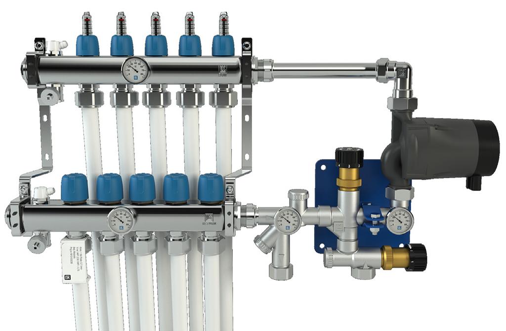 Värmesystemet ska före montage vara renspolat och får ej innehålla föroreningar eller tillsatser som kan skada LK Fördelarshunt VS. Max 50 % glykolinblandning.