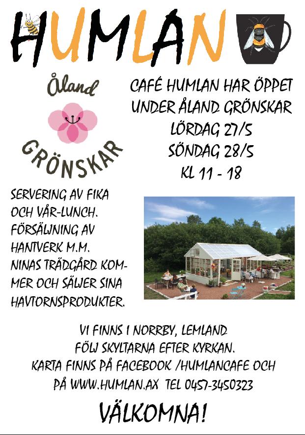 FÖGLÖBLADET 22 KOMMANDE EVENEMANG 2017 Skicka in datum för ditt evenemang till: foglobladet@foglo.ax Vi uppdaterar kalendern kontinuerligt och förhindrar därmed dubbelbokningar! 23.