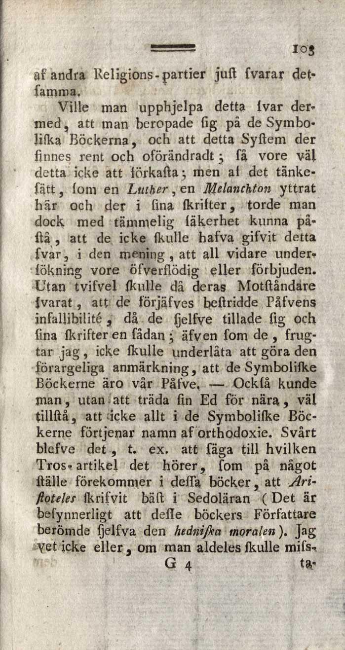 af andra Religions-partier juft fvarar detfarnroa.