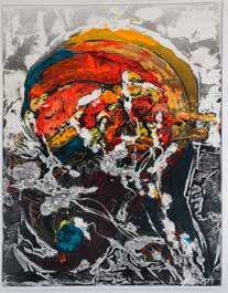 com 49. Stefan Lekberg Arbetar i akryl och mixed media, mellan abstrakt och föreställande. Galleri Havsgården, Nynäs Sandvik Tel.