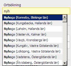 Det inzoomade området kan justeras med hjälp av panoreringsverktyget. Klicka på -panorera knappen i kartan, håll ner vänster musknapp, dra muspekaren i önskad riktning och släpp därefter musknappen.