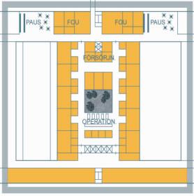 LOCUM AB 3S-fastighetsavsnitt Karolinska Solna 31(46) 2004-09-28 LOC 0303-0568 installationer av tekniska system, hissar och trappor påverkas inte av hur byggnaden inreds och utnyttjas och dessa
