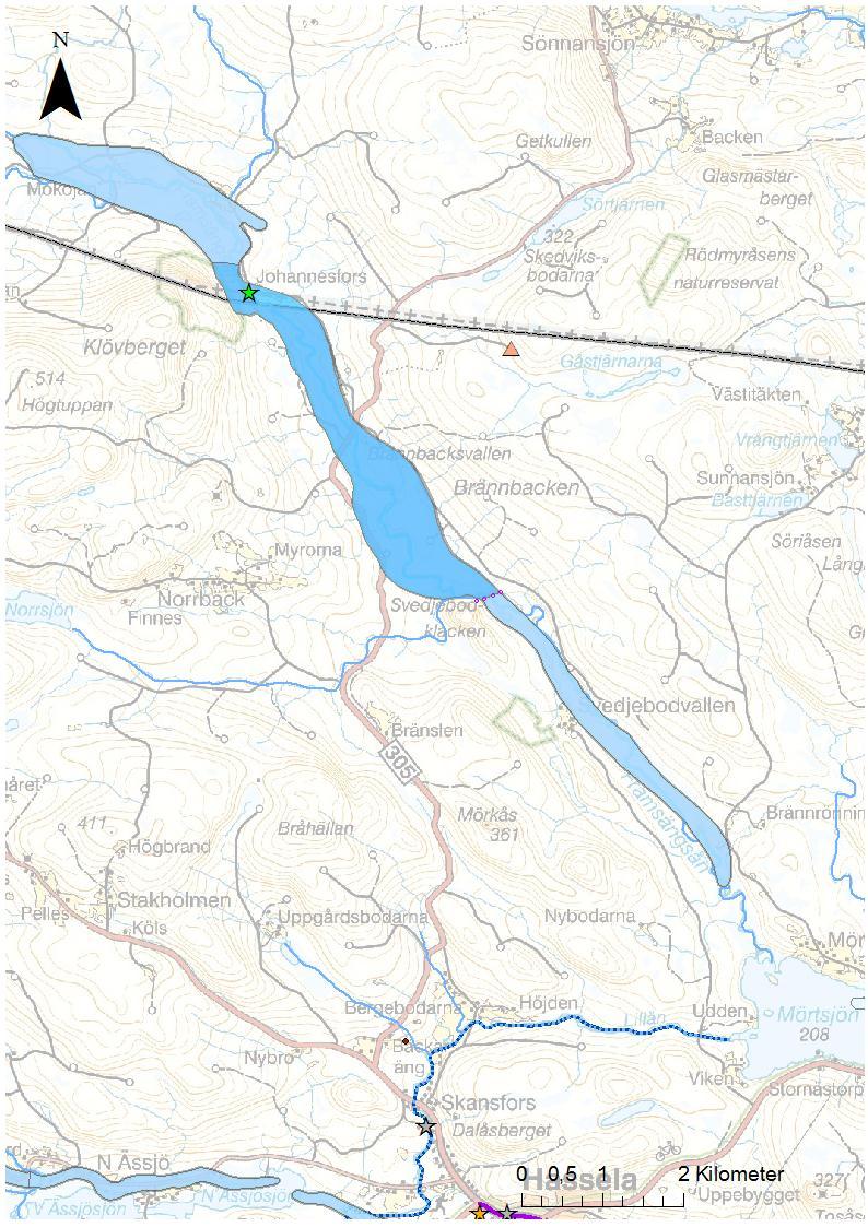 Vattenskydd Inget allmänt uttag av dricksvatten finns idag på förekomsten och inget vattenskyddsområde finns framtaget på förekomsten.