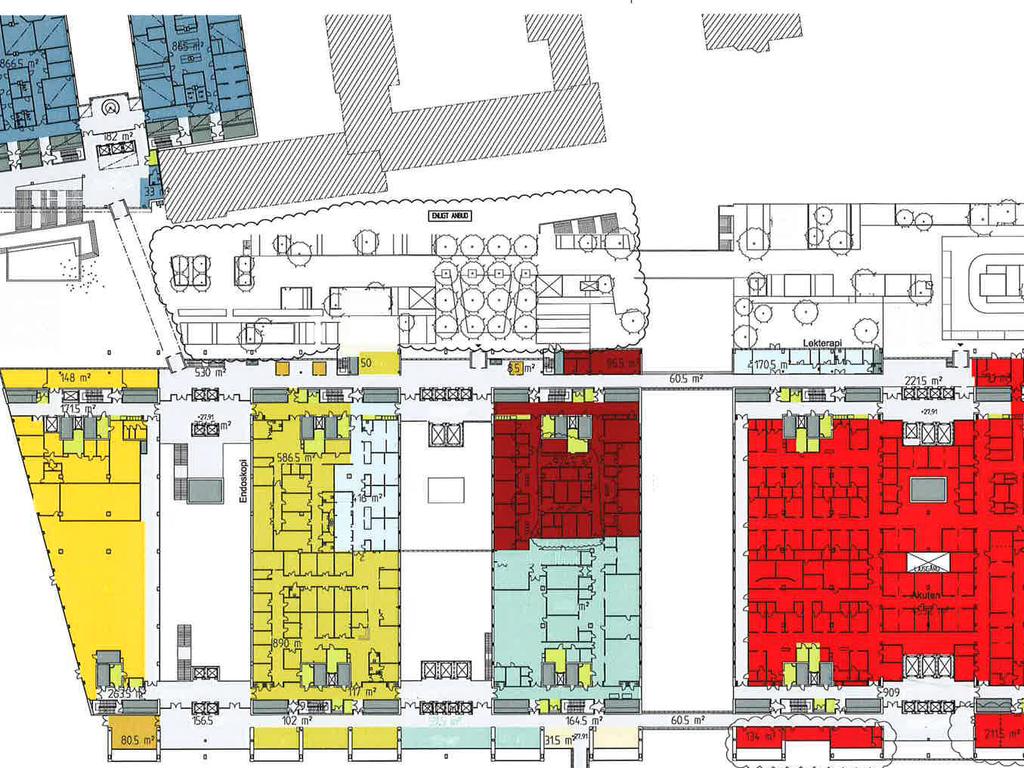 Fakta Kapacitet 600 vårdplatser slutenvård (varav 400 vårdrum inkl förlossning, 125 IVA/IMA, 75 pre/postop) 100 patienthotellplatser 100 dagvårdsplatser Enkelrum för alla