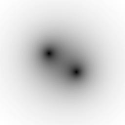 (e) Resultat av filtrering (och kontrastförstärkning).