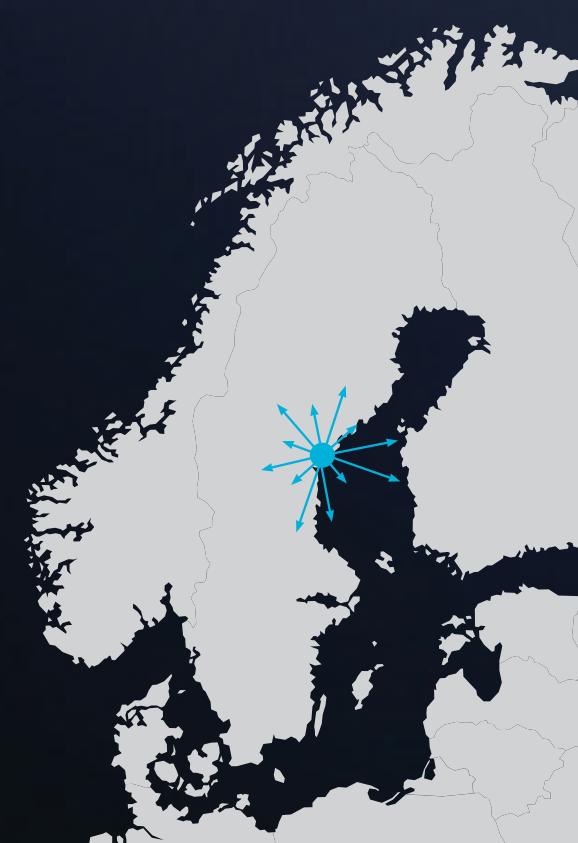 Logistikpark och Resecentrum stärker ett nationellt nav i Norrland Mitt i Sverige Knyter ihop E4 och E14 Strategisk knutpunkt för tåg, båt, flyg,