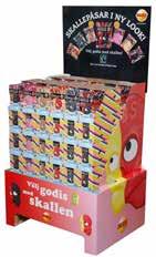 Our bags and pick n mix products can be delivered on half pallets for easy and neat display.