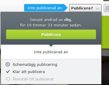 ska publiceras Kopiera URL:en och klistra in i ett mejl