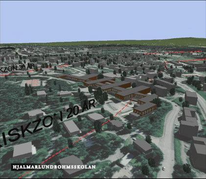 Ett annat exempel är den eventuella ombyggnaden av Kiruna centrum på grund av gruvdriften, här har jag byggt en 3D-modell för att visuellt påvisa hur omstruktureringen skulle se ut och för att man på