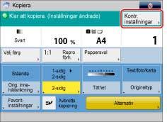 Sida 28 av 100 Ändra och avbryta kopieringsinställningar I skärmen Bekräfta inställning kan du bekräfta, ändra och avbryta angivna