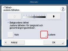 Sida 50 av 100 Justera bakgrundens täthet I det här läget kan du radera bakgrundsfärgen i originalet när du kopierar.