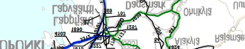 Områdets huvudled för trafik är riksväg åtta (Vasavägen), som löper genom planeringsområdet från Vasa till Björneborg.