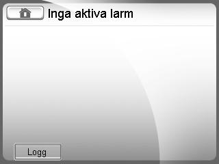 Handhavande, undermenyer Välja driftsstatus Symbol på startsidan visar driftsstatus. Tryck i fläktsymbolens centrum för att ändra statusen.