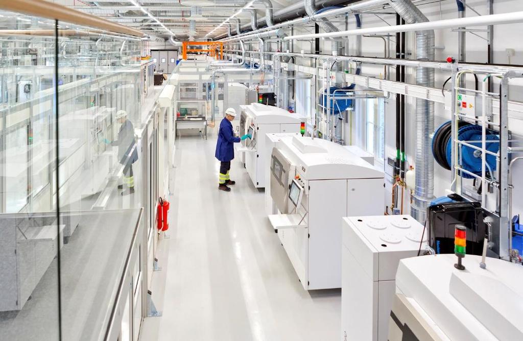 Fabrik för additiv tillverkning hos Siemens Industrial Turbomachinery i Finspång I en komplex produkt har 13 komponenter