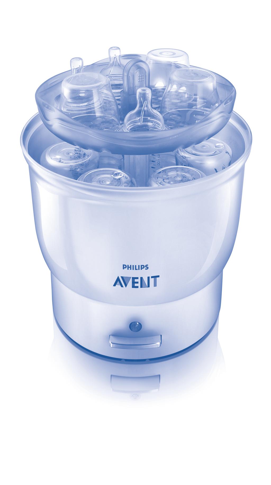 9243-ExpressSteriLft_GBEUcov.qxd 5/6/07 09:30 Page 2 GB FR DE NL NO g) SE h) i) AVENT, Suffolk, CO10 7QS, England www.philips.com/avent Philips of Holland.
