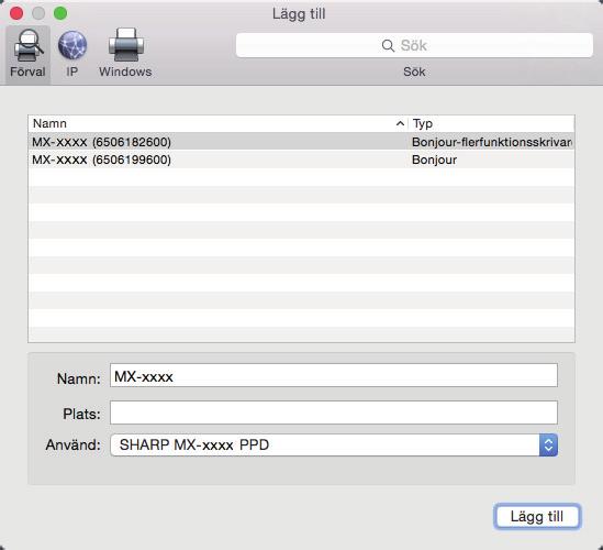 Innehållsförteckning Mac OS / Installera skrivardrivrutinen 11 Klicka på ikonen [Förval].