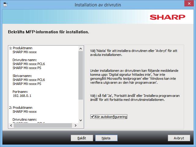 Innehållsförteckning Windows/välj den programvara som ska installeras Installera skrivardrivrutinen /PC-Fax-drivrutinen (normalprocedur) Standard installering / Avancerad installation 5 Följ