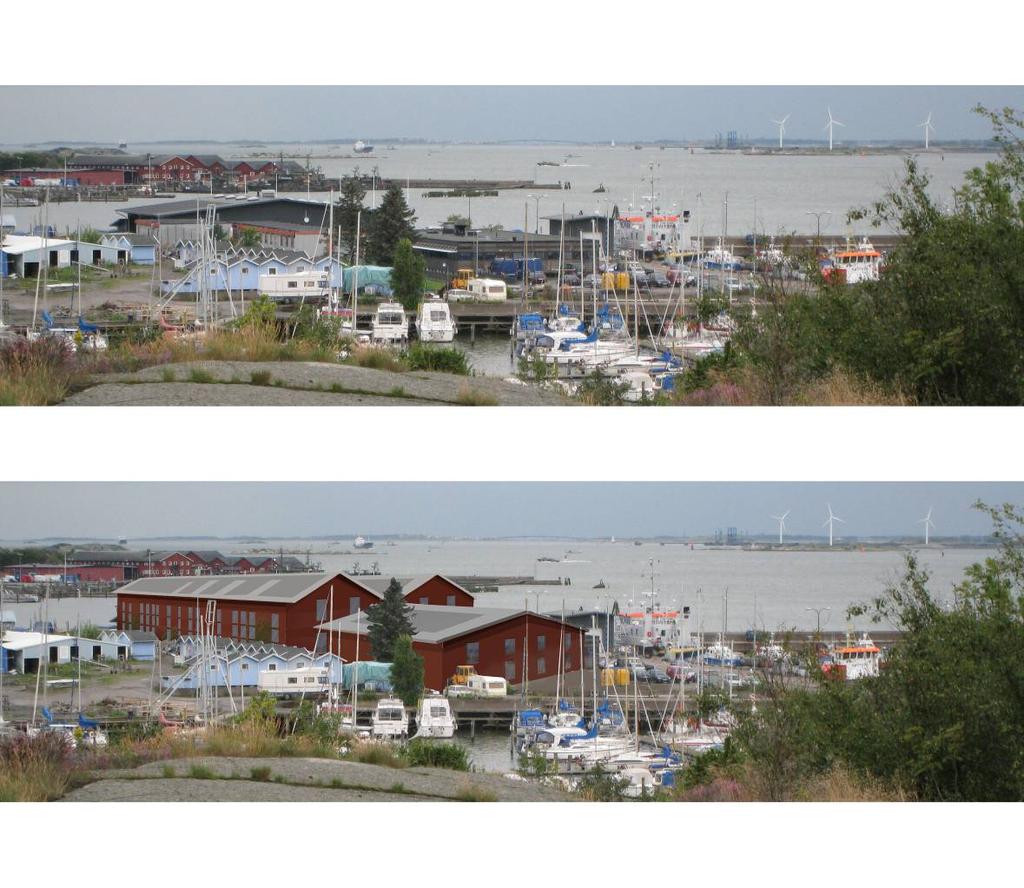 BYGGNAD 3 VÅNINGAR, vy från Stora Billingen, illustration D Office