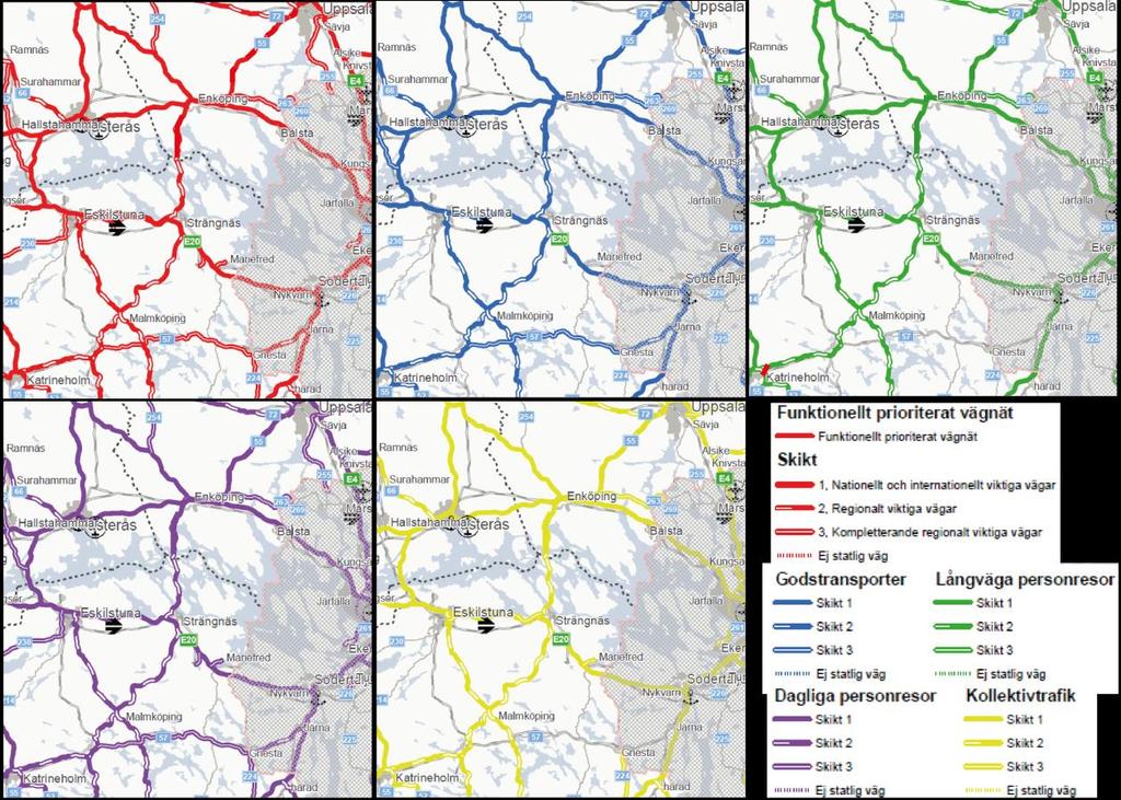 5.3. Tidigare utpekade funktioner i transportsystemet 5.3.1.