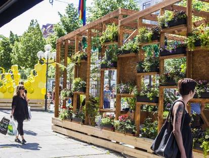 MILJÖMÄSSIG HÅLLBARHET Gothenburg Green World på Avenyn I VÅRT GRÖNA TRÄDGÅRDSRUM på Avenyn ställde 21 hyresgäster ut sina drömbalkonglådor.
