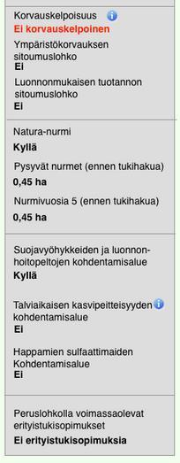 10 Ylikoski Skiftesuppgifter I basskiftens uppgifter visas: Ersättningsdugligheten Uppgiften om förbindelseskifte (miljöersättning och ekologisk produktion)