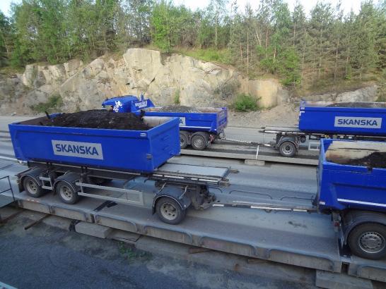 Idag ca 85 uttransporter Miljöpåverkan Påverkan på yt- och grundvatten genom inläckage och avledning av vatten Bullerpåverkan Vibrationer, luftstötvåg och stenkast till