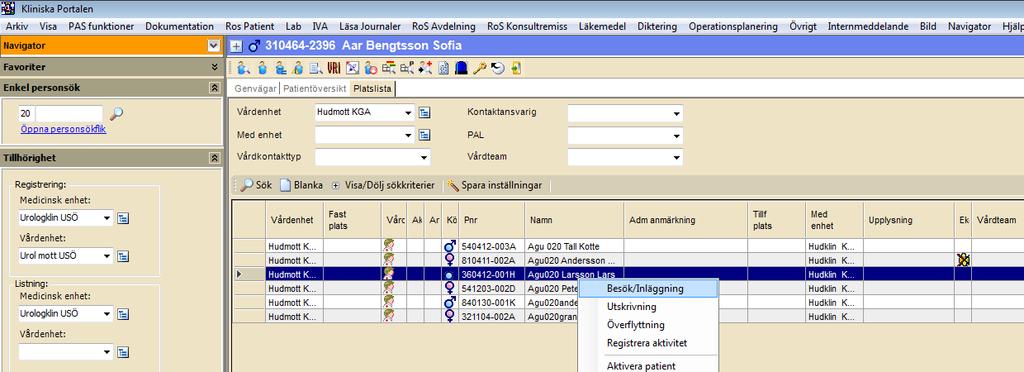 Mätpunkter för utredningsförloppet Under utredningsförloppet registreras koder för: Första besök i specialiserad vård Första multidiciplinära konferens (MDK) Information om diagnos/utredningsresultat