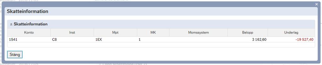 Karolinska Institutet Sid 20 (37) Markera nu konteringsraden (GL) och klicka på åtgärdsknappen Dela upp raden.