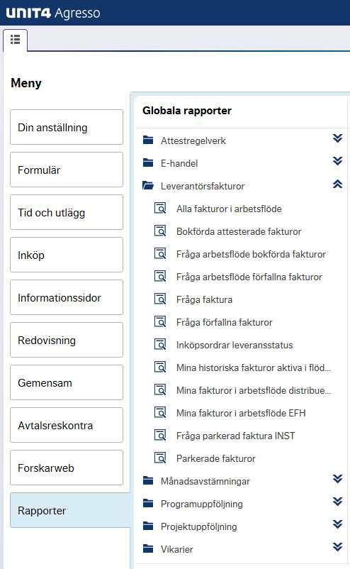 Karolinska Institutet Sid 31 (37) 8 Rapporter i self service 8.