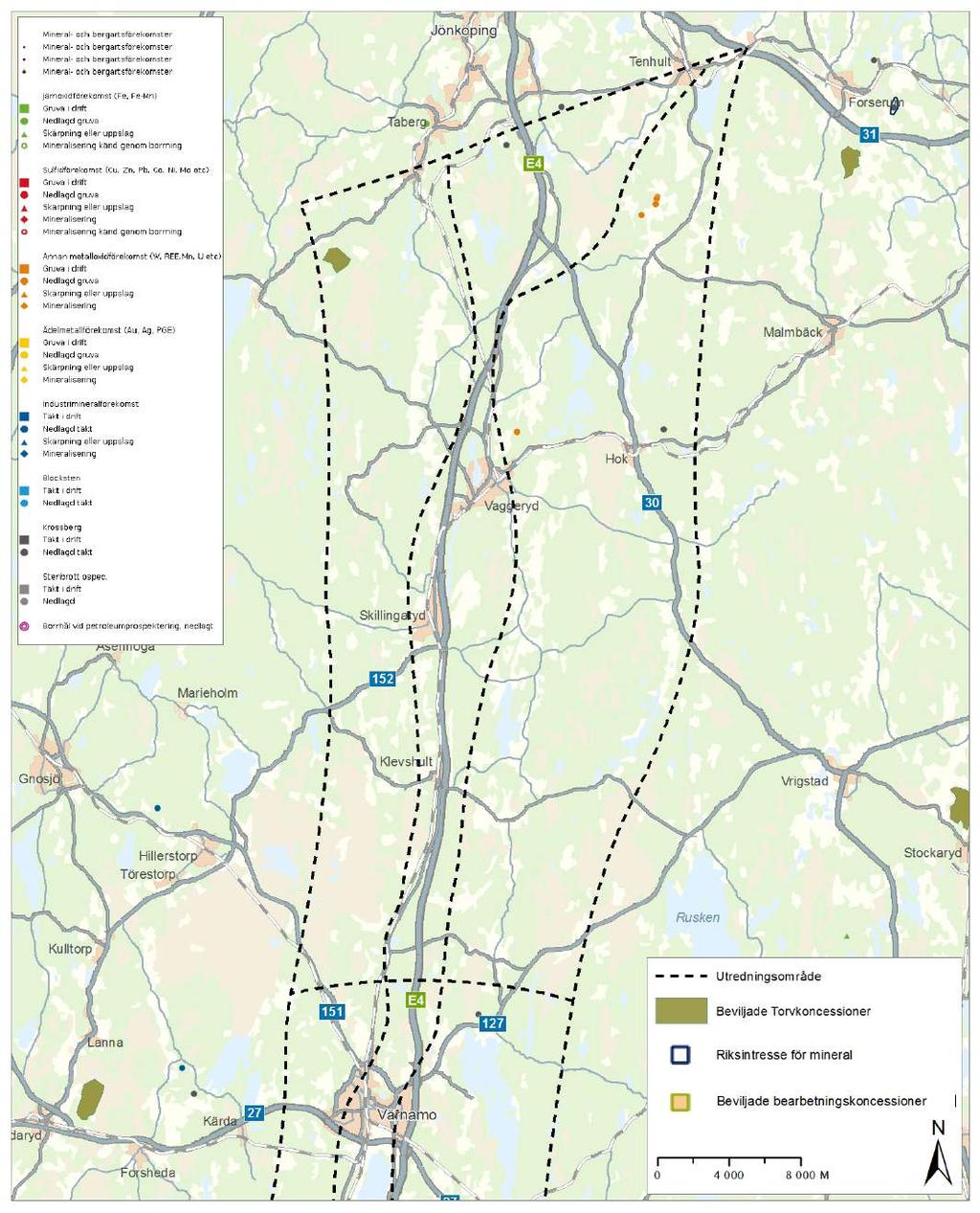 Taberg-Tenhult Området ligger i gränszonen mellan berggrund av gnejs i väster och smålandsgraniter och vulkaniter i öster.