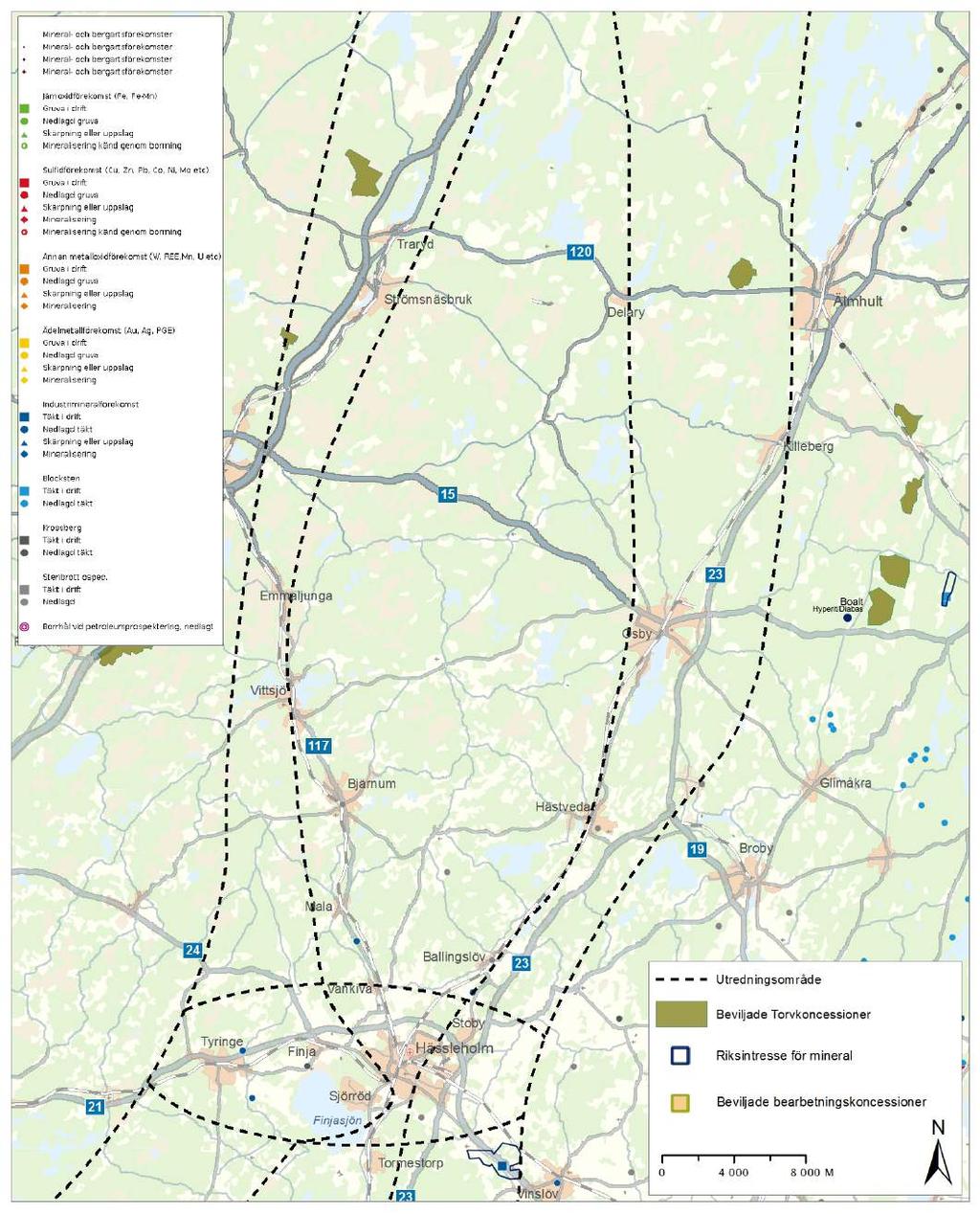 Hässleholm, norra delen.