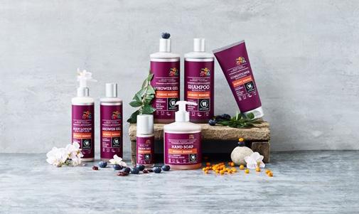 Utmärkelse Den nya ekologiska kroppsvårdsserien Urtekram Nordic Berries röstades fram som bästa nya kroppsoch hårvårdsprodukt på Vivaness, en internationell fackmässa för naturliga skönhetsprodukter,
