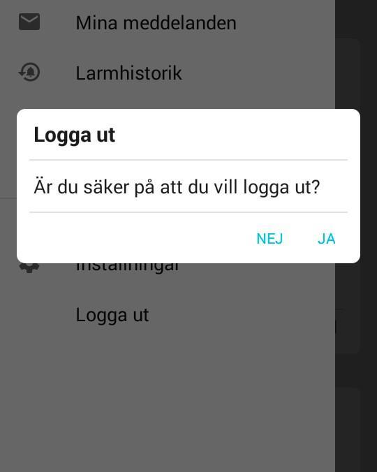 d) Tryck på mobiltelefonens bakåtknapp för att lämna TES App. Bakåtknappen visas ofta genom en svängd pil som pekar åt vänster. Notera!