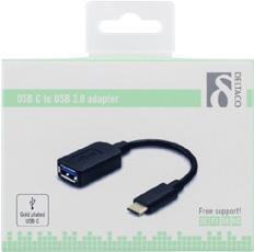 FÖRPACKNINGS TYP LÅDA: PÅSE: USB typ C hane till USB typ A hane För att ansluta din telefon eller surfplatta med USB typ C till en dator med USB 2.0-port.