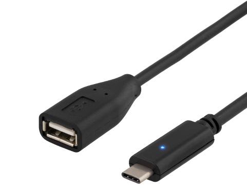 USB typ C hane till USB typ micro B hane För att ansluta en telefon, surfplatta eller kamera till din dator eller laddare med USB typ C.